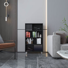 Load image into Gallery viewer, Bookcase, 6 Shelves, 4 Legs - Black
