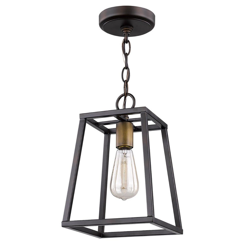 Metal Tapered Hanging Light - Antique Bronze