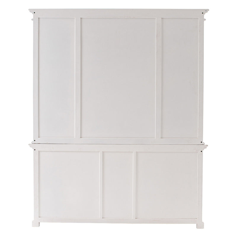 Dining Hutch With Twelve Shelves And Three Drawers - White