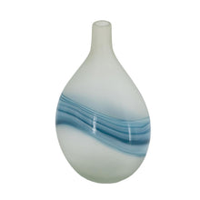 Load image into Gallery viewer, Swirl Art Table Vase - White / White
