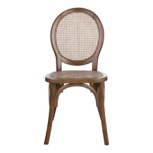 Load image into Gallery viewer, Rattan King Louis Back Dining Arm Chairs (Set of 2) - Brown
