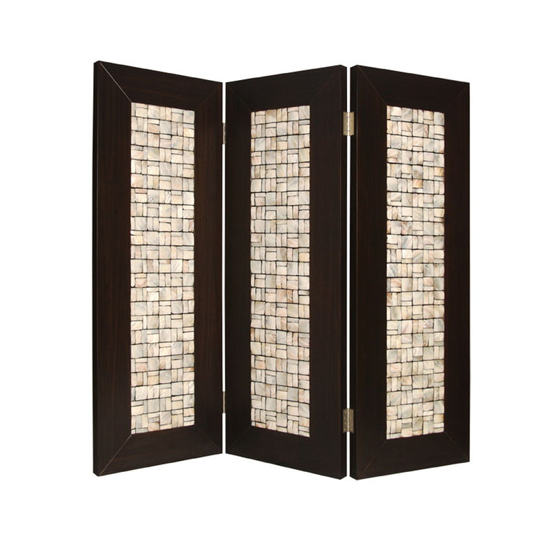 71" x 84" Wood Screen - Brown