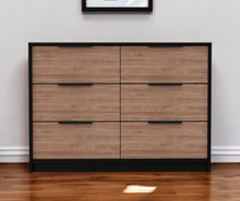 Load image into Gallery viewer, Modern Rustic Dresser - Black / Natural
