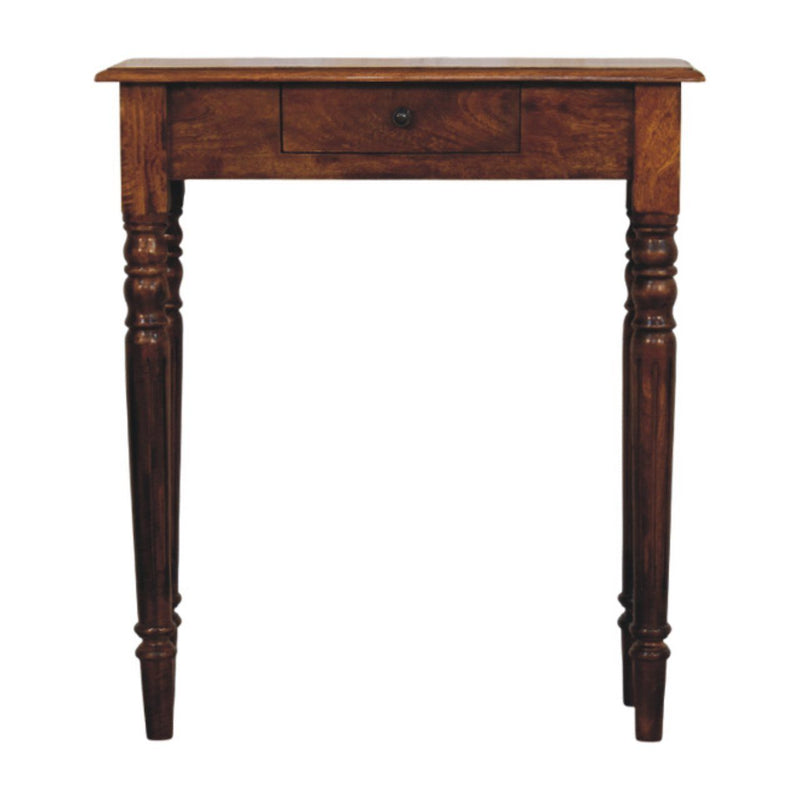 Turned Legs Drawer Console Table