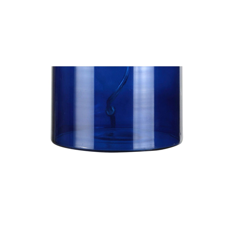 Novelty Table Lamp With Drum Shade - Cobalt
