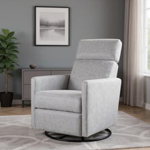 Load image into Gallery viewer, Tufted Gliding Swivel Manual Rocker Recliner - Gray

