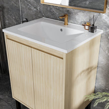 Load image into Gallery viewer, Bathroom Vanity With Ceramic Sink, Floor-Standing Design, Soft-Closing Drawers

