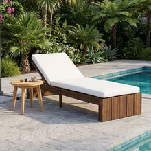 Load image into Gallery viewer, Adjustable Outdoor Chaise Lounge Patio Recliner With Removable Cushion
