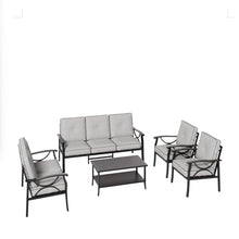 Load image into Gallery viewer, Patio Furniture Set &amp; Coffee Table And Cushions For Backyard
