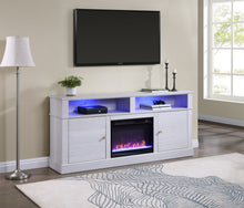 Load image into Gallery viewer, Terra - TV Stand Console With Fireplace - White Walnut
