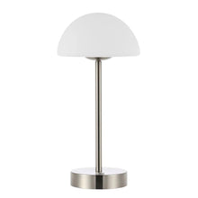 Load image into Gallery viewer, USB Table Lamp With Dome Shade - Nickel
