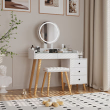 Load image into Gallery viewer, Five Drawer Vanity Table (714434) - White
