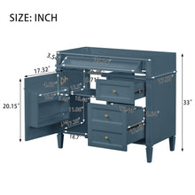 Load image into Gallery viewer, Bathroom Vanity With 2 Drawers And Tip-Out Drawer, Storage Cabinet
