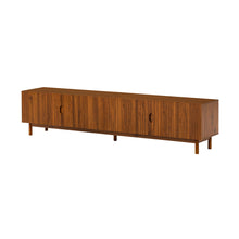 Load image into Gallery viewer, TV Stand With Legs, Media Console, 4 Cabinets For Living Room - Natural Wood
