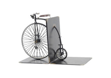 Load image into Gallery viewer, c1870 High Wheeler Bicycle Decorative Bookends - Pearl Silver
