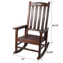 Load image into Gallery viewer, Oversized Porch Rocker Chair With Wide Seat And Tall Backrest
