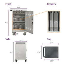 Load image into Gallery viewer, Mobile Charging Cart For Tablets Laptops 35, Device Capacity Matt Metal
