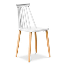 Load image into Gallery viewer, Metal Plastic Windsor Back Dining Side Chair - White / Natural

