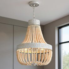 Load image into Gallery viewer, Candle Style Five Light Metal Dimmable Chandelier - Gold / White

