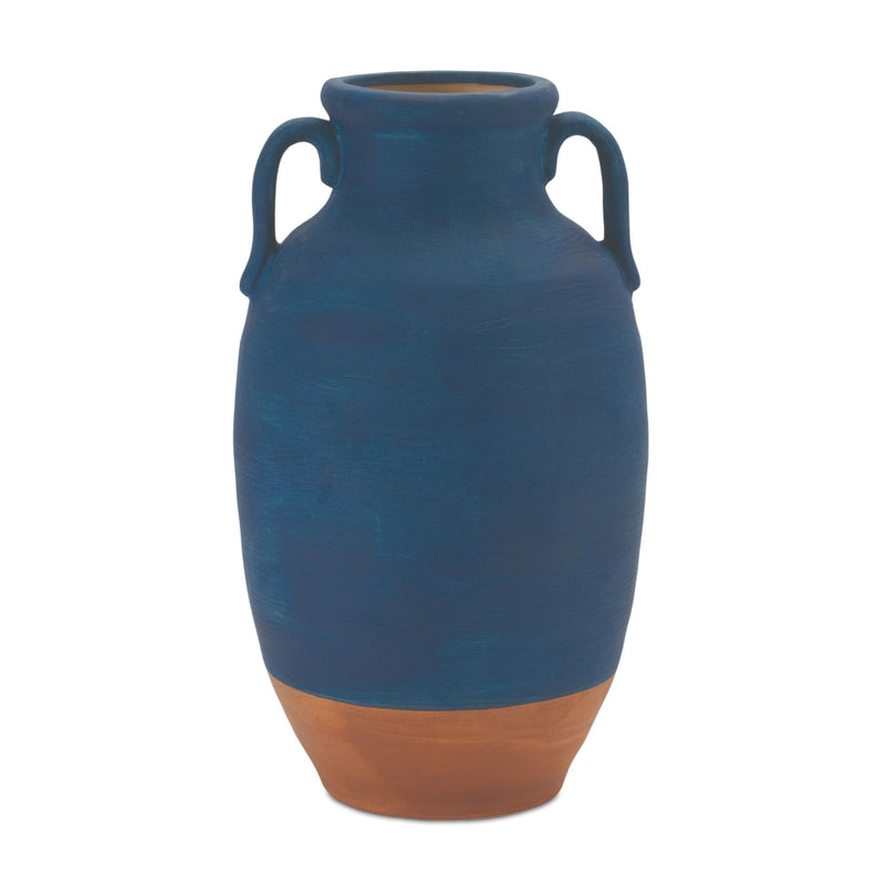 Urn Vase - Blue / Terra Cotta