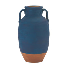Load image into Gallery viewer, Urn Vase - Blue / Terra Cotta
