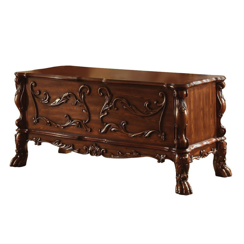 Executive Desk With Five Drawers - Brick Red