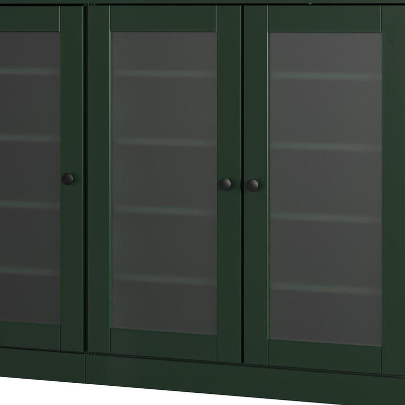 Solid Woodshoe Storage Cabinet (756036) - Green