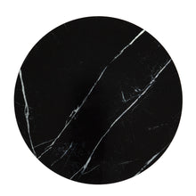 Load image into Gallery viewer, 35" Mirro Glass And Faux Marble Round Coffee Table - Black

