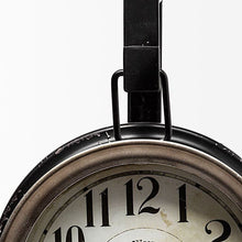 Load image into Gallery viewer, Metallic Hanging Desk Table Clock - Brown
