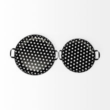 Load image into Gallery viewer, Round Metal Indoor Outdoor Tray With Handles (Set of 2) - Black
