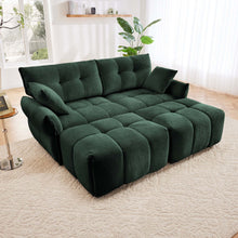 Load image into Gallery viewer, Sofa Set With Ottoman And Pillows, Textured, High Resilience Cushions
