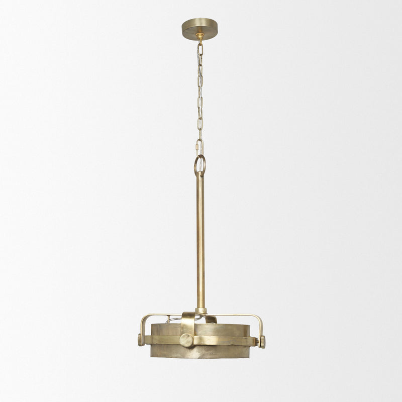 Dimmable Chandelier With Shades (731404) - Gold