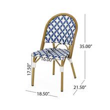 Load image into Gallery viewer, Chic French Bistro Chair With Durable Rattan And Aluminum Frame
