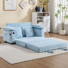 Load image into Gallery viewer, Upholstered Futon Convertible Floor Sofa Bed
