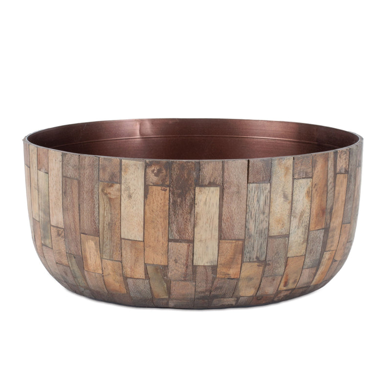 Round Pot Planters (Set of 2) (634285) - Brown