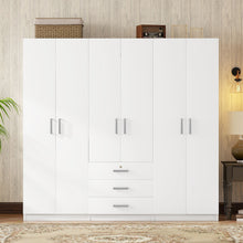 Load image into Gallery viewer, 6 Doors Wardrobe Storage For Bedroom, With Big Drawers
