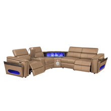 Load image into Gallery viewer, Nova - Sectional With Bluetooth Speaker, LED And Lifting Wine Cabinet
