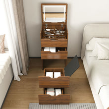 Load image into Gallery viewer, Vanity Desk With Lighted Mirror &amp; Stool
