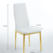 Load image into Gallery viewer, Dining Chair (Set of 4) - Gold / White
