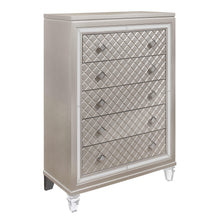 Load image into Gallery viewer, Chest With Tapered Acrylic Legs And 5 Drawers - Champagne
