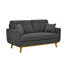 Load image into Gallery viewer, Upholstered Loveseat With Arms And Pillows
