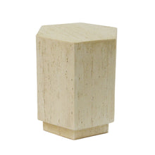 Load image into Gallery viewer, Hexagonal Archaistic Side Table High Quality Magnesium Oxide - Antique Brown
