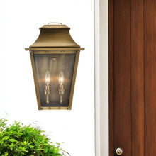 Load image into Gallery viewer, Coventry 2-Light Aged Pocket Wall Light - Brass
