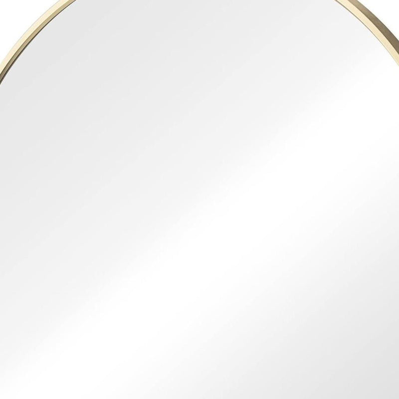 24'' Metal Round Framed Bathroom Vanity Mirror - Gold
