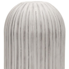 Load image into Gallery viewer, Striped Cylinder Floor Vase (608582) - Gray / White
