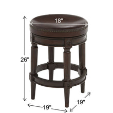 Load image into Gallery viewer, Rustic Elegance Backless Swivel Stool
