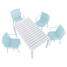 Load image into Gallery viewer, 4 Modern Stackable Armchair Matched With Long Table
