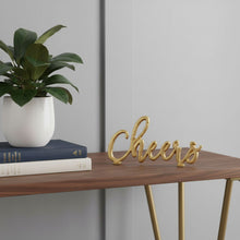 Load image into Gallery viewer, Hand Painted Tabletop Sculpture (483255) - Gold
