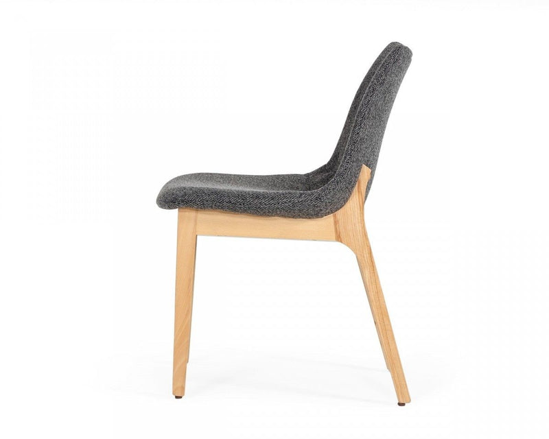 Fabric Dining Chairs (Set of 2) - Dark Gray