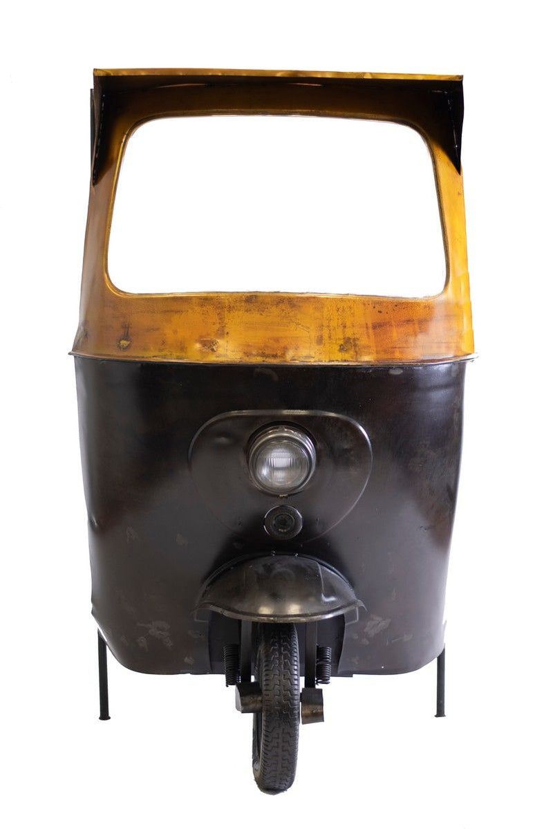 24" X 36" X 65" Tuk Tuk Bar - Black / Gold